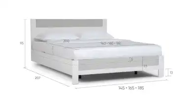 Кровать Mary, цвет Белый премиум + mCeramic из лдсп в современном стиле Askona фотография товара - 7 - превью